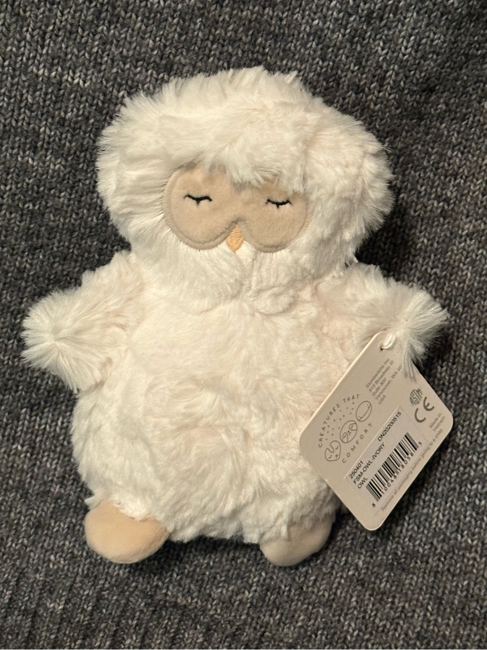 Nwt Slumberkins Owl in Ivory